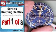 Part 1 Breitling Bentley Service ETA 2892 A2 Dubois Depraz Watch Repair Tutorial