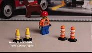 LEGO Tutorial: How to Build Traffic Cones (2 Types)