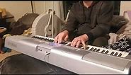 Brief demo of beautiful slow strings on Yamaha DGX-203 Portable Grand Piano