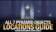 All 7 Pyramid Object Locations Guide - Words and Action Triumph (Wicked Implement Exotic Quest)
