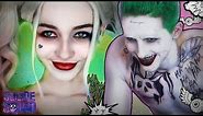 Joker and Harley Quinn Transformation Makeup Tutorial
