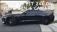 How To Fit 24” Wheels On Your Gen 6 Camaro