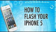 How to flash Iphone 5