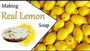 Making Soap with REAL lemons | Natural Lemon Soap Tutorial