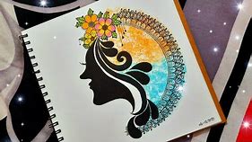 Mandala Art with Beginner's//How to make a cute mandala Art with beginner's......