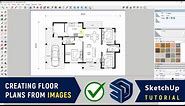 How to Trace or Create Floor Plans FROM IMAGES in SketchUp Pro 2023