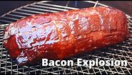Bacon Explosion stuffed with Jalapeños & Cheese | Football Explosion Recipe