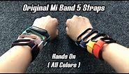 Original Mi Band 5 Straps - Hands On ( All Colors ) - Buy Links @ Description - Xiaomi