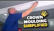 Light Weight DIY Crown Molding YOU Can Install Alone!