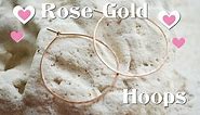 Tutorial: Rose Gold Hoop Earrings