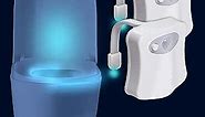16 Color Toilet Lights Inside Toilet Glow Bowl 2 Pack LED Motion Activated Sensor for All Ages Fun and Holiday Gift in Sleep Friendly Useful