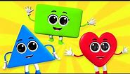 Shapes Song, Preschool Rhyme And Kids Learning Video by Baby Rainbow