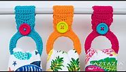 HOW to CROCHET HANGING RING TOWEL HOLDER - Easy Toppers for Kitchen