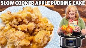 SLOW COOKER APPLE PUDDING CAKE Made easy with box cake mix