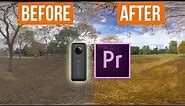 How To COLOR CORRECT Insta360 One X Video