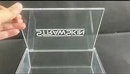 clear acrylic box with lid