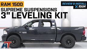 2002-2018 RAM 1500 2WD Supreme Suspensions 3" Front Spring Leveling Kit Review & Install