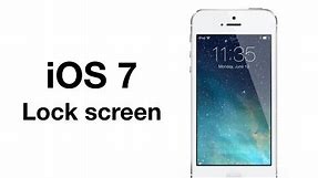 iOS 7: Lock screen