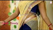 How to wear saree with waist chain | How to wear saree Waist chain perfectly | Sneha Beauty