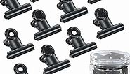 Metal Push Pin Clips Bulldog Clip 30 Pcs Heavy Duty Clips with Pins for Bulletin Cork Boards and Cubicle Walls,Pinning No Holes for Paper,Paper Clips with Craft Projects for Offices School (Silver)