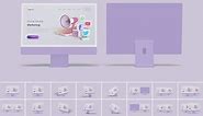 iMac Desktop Mockup Web Presentation