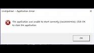 fixed 0xc0000906 application error || Software Doesn't work