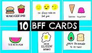 10 DIY FRIENDSHIP CARD IDEAS - How To Make Special Birthday Card For Best Friend Gift Ideas