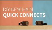 DIY wood keychain quick connects | How to