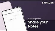 Share your Samsung Notes and collaborate in real time | Samsung US