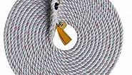 3M DBI-SALA 100' Vertical 58" Polyester And Poypropylene Blend Rope Lifeline Assembly With Self-Locking Snap Hook At One End And Taped At Other End