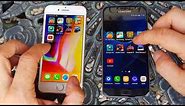 Samsung Galaxy S7 vs iPhone 8 - 2 years different between/SPEED TEST+multitasking-Which is faster!?