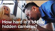 We tested five ways to find hidden cameras in hotels and house rentals