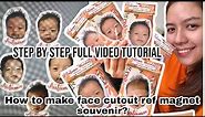 HOW TO MAKE FACE CUTOUT REF MAGNET STEP BY STEP TUTORIAL | DIY REF MAGNET AUTUMN THEME | MOMMYKATB