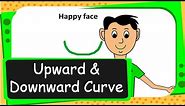 Maths - Patterns - Upward and Downward Curves - English