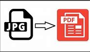How To Convert JPG To PDF In Windows 10