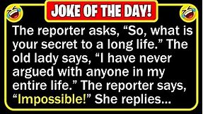 🤣 BEST JOKE OF THE DAY! - An old lady is just about to turn 100-years-old... | Funny Clean Jokes