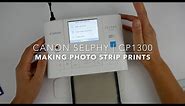 canon selphy | cp1300 | making photo strip prints