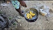 Fry breadfruit w lasco mackerel for breakfast