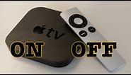 How To Turn On Apple TV - How To Turn Off Apple TV