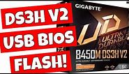 How To Flash The BIOS Gigabyte B450M DS3H V2 Ready For Ryzen 5000 Series