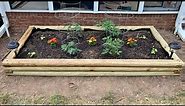 Building a Raised Garden Bed from Landscape Timber