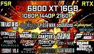 RX 6800 XT + RYZEN 7 5800X3D | Test in 35 Games | 1080p - 1440p & 4K | Detailed Test 🔥 2023
