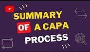 Summary of a Corrective and Preventive Action (CAPA) Process