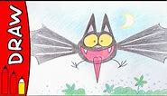 How To Draw A Bat | Art Ideas For Kids | Øistein Kristiansen