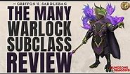 The Many Warlock Subclass Review (The Griffon's Saddlebag) - D&D 5e Subclass Series