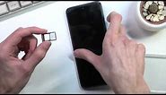 How to Insert Nano SIM and Micro SD Card into MOTOROLA G71 5G - SIM and SD Card Slots