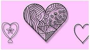 20 Heart Templates | FREE Printables for Your Creative Projects! - Artsydee - Drawing, Painting, Craft & Creativity