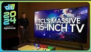 First Look at TCL’s 115-Inch QM89 TV | The World’s Largest Mini-LED TV at CES