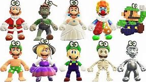 Super Mario Odyssey - All Luigi Outfits