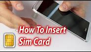 How To Insert/Remove Sim Card HTC One m8
